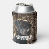 Camouflage Ente Jagd Schokolade Labrador Bird Dog  Dosenkühler (Kanne Rückseite)