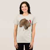 Camouflage Erntedank Türkei Tri-Blend Shirt (Vorderseite voll)