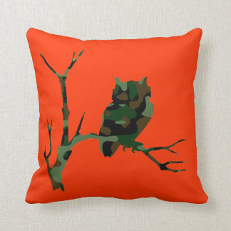 Camouflage-Eule Kissen