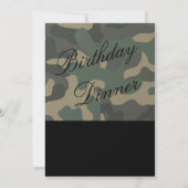 Camouflage-Event-Einladung, Abendessen, Party, Neu Einladung (Rückseite)