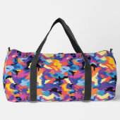 Camouflage farbiges Muster Duffle Bag (Vorderseite)