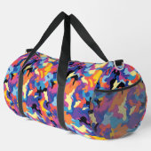 Camouflage farbiges Muster Duffle Bag (Rechte Ecke)