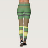 Camouflage Farbstreifen Muster Leggings (Rückseite)