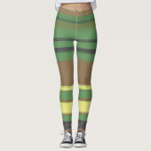 Camouflage Farbstreifen Muster Leggings (Vorderseite)
