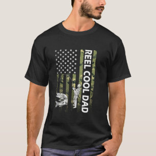 Camouflage Fathers Day Fisherman Geschenk für Vate T-Shirt