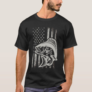 Camouflage Fischen Shirt Männer Jungen American Fl