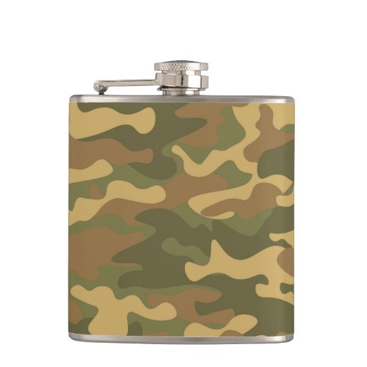 Camouflage Flachmann (Vorderseite)