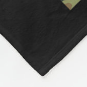 Camouflage Flag Fishing Rod Pole Vintag Patriotisc Fleecedecke (Ecke)