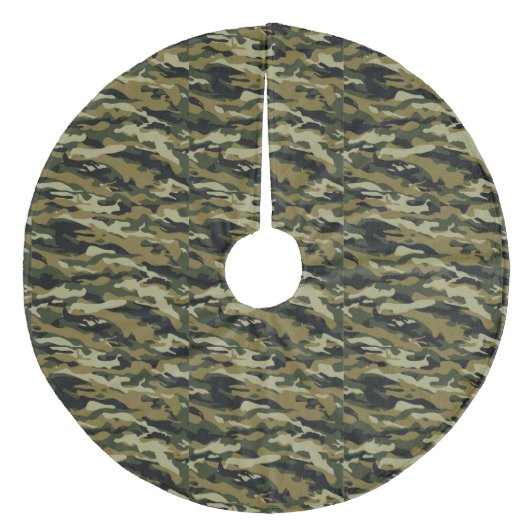 Camouflage Fleece Weihnachtsbaumdecke (Vorderseite)