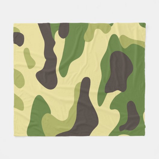 Camouflage Fleecedecke (Vorderseite (Horizontal))