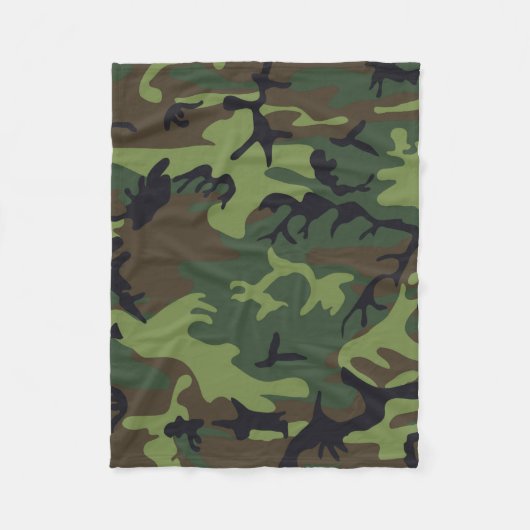 Camouflage Fleecedecke (Vorderseite)