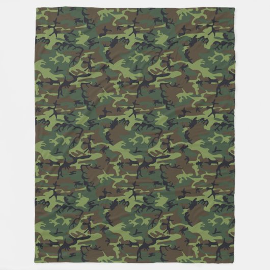 Camouflage Fleecedecke (Vorderseite)