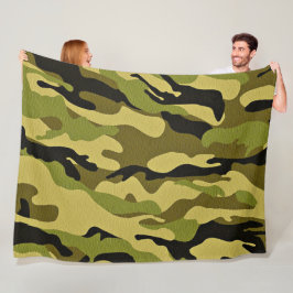 camouflage fleecedecke