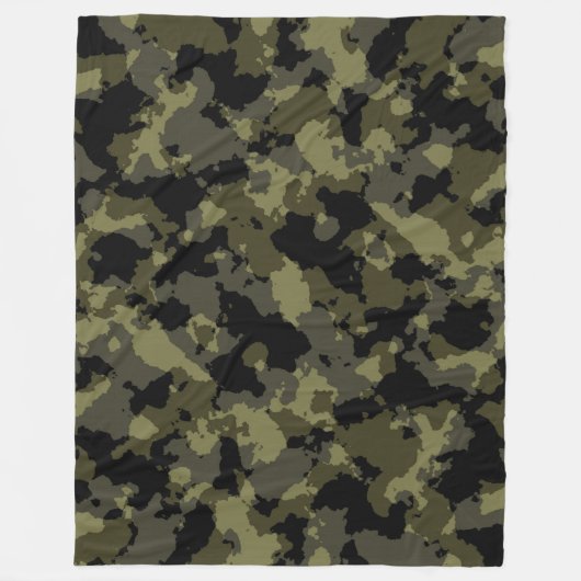 CAMOUFLAGE FLEECEDECKE (Vorderseite)