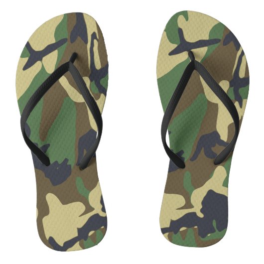 Camouflage-Flip-Flops Badesandalen (Fußbett)