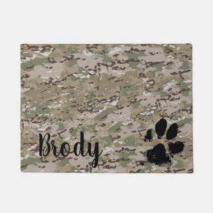 Camouflage Floormat - Hunde Tischset - Geschenke f Fußmatte
