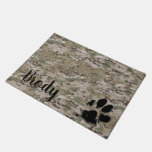 Camouflage Floormat - Hunde Tischset - Geschenke f Fußmatte (Schrägansicht)