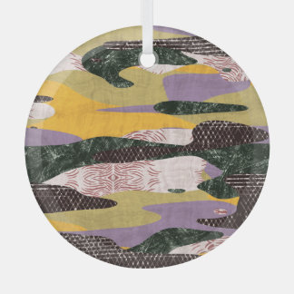 Camouflage Formen: Vivid Collage Montage. Ornament Aus Glas