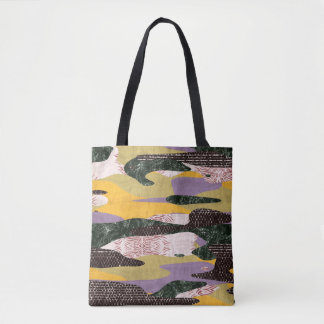 Camouflage Formen: Vivid Collage Montage. Tasche
