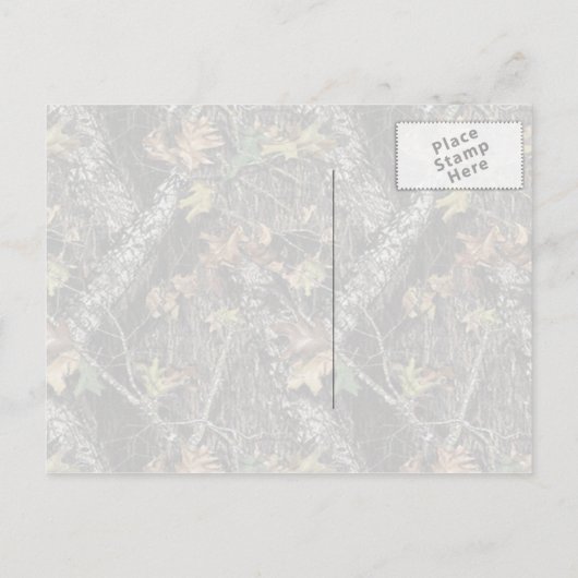 Camouflage Foto Abschluss Postkarte (Rückseite)