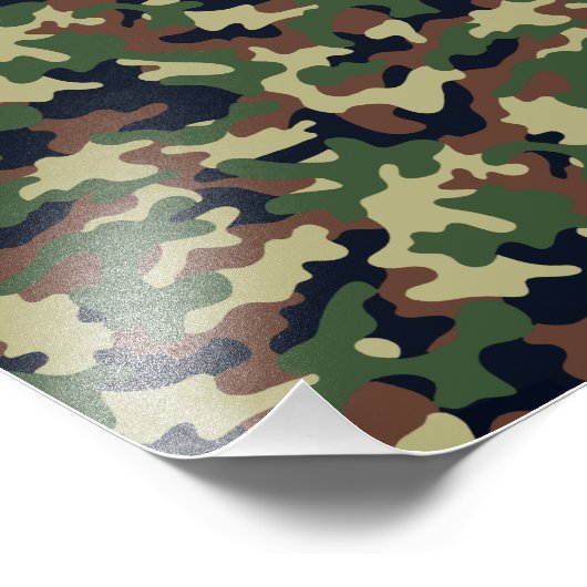 Camouflage Fotodruck (Ecke)