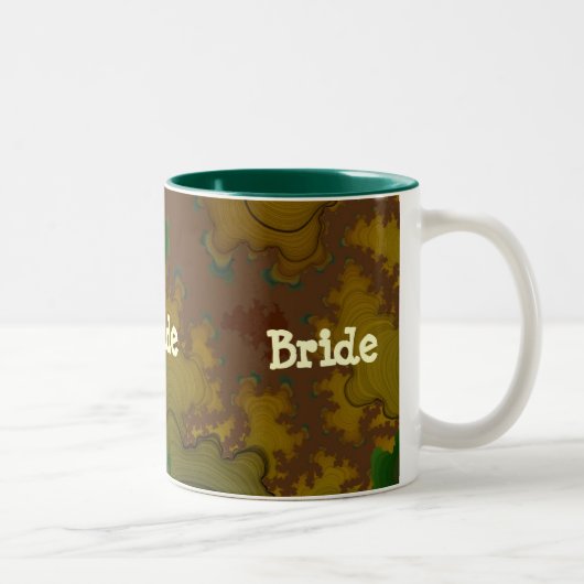 Camouflage Fraktal Bride Tasse (Rechts)