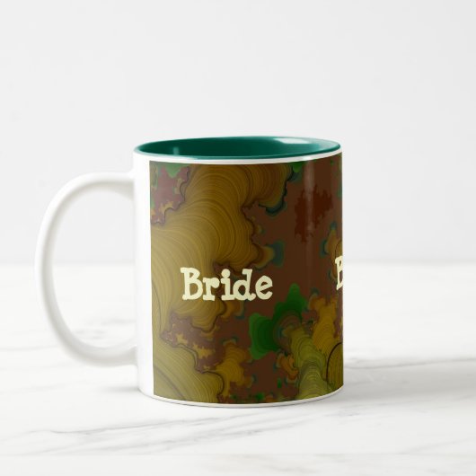 Camouflage Fraktal Bride Tasse (Links)