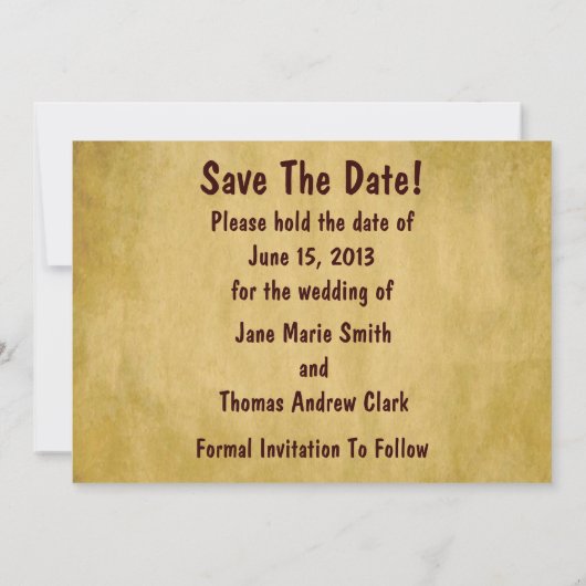 Camouflage Fraktal Save the Date (Rückseite)