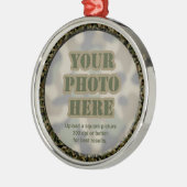 Camouflage Frame Ornament Aus Metall (Links)