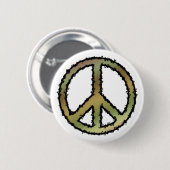 Camouflage-Friedenszeichen Button (Vorne & Hinten)