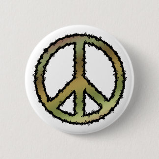Camouflage-Friedenszeichen Button