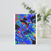 Camouflage Frog Postkarte (Stehend Vorderseite)