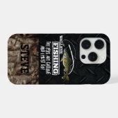 Camouflage Funny Walleye Fishing Zitat Name Angler iPhone Hülle (Rückseite (Horizontal))