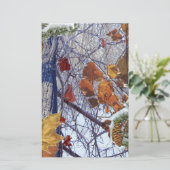 Camouflage für den ersten Schneewinterwald Briefpapier (Stehend Vorderseite)