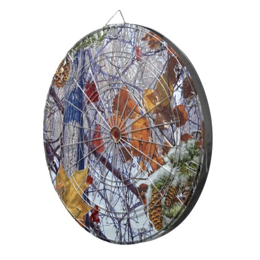 Camouflage für den ersten Schneewinterwald Dartscheibe (Vorderseite rechts)