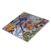 Camouflage für den ersten Schneewinterwald Fliese (Seite)