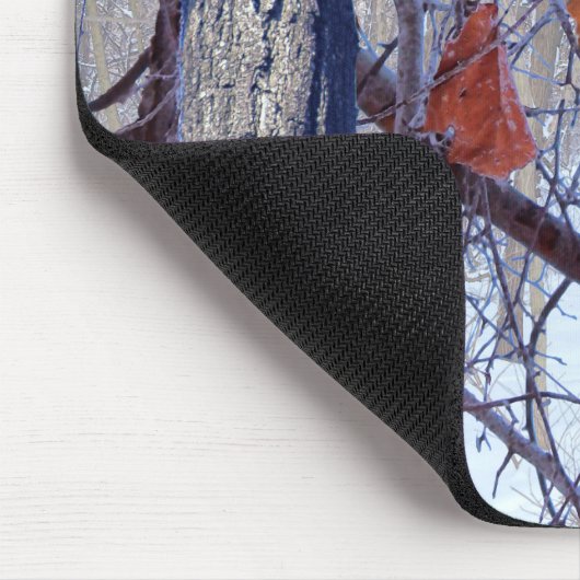 Camouflage für den ersten Schneewinterwald Mousepad (Ecke)
