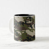 Camouflage für Forstwirtschaft Zweifarbige Tasse (Vorderseite Links)