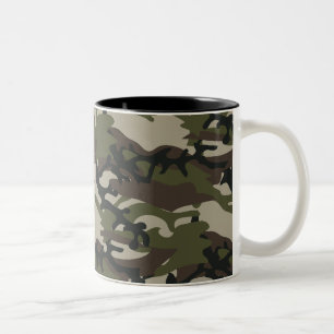 Camouflage für Forstwirtschaft Zweifarbige Tasse