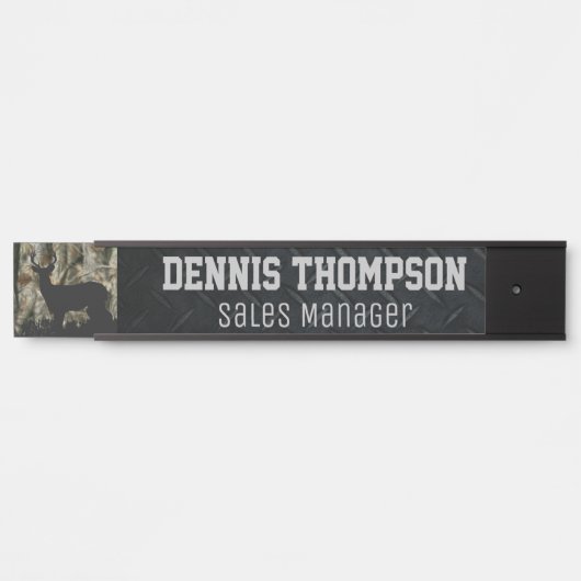 Camouflage für Hirschjagd Türschild (Vorderseite )