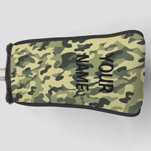 CAMOUFLAGE für Ihren NAME Golf Head Cover personal Golf Headcover (Vorderseite)