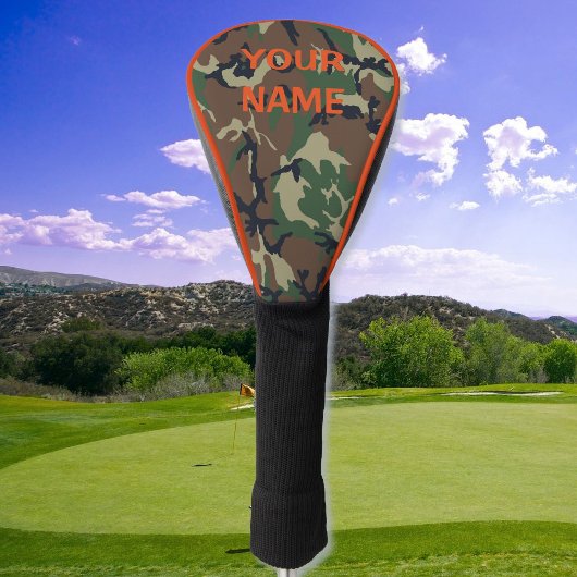 CAMOUFLAGE für Ihren NAME Golf Head Cover personal Headcover