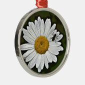 Camouflage-Gänseblümchen Silbernes Ornament (Rechts)