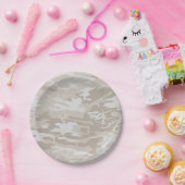 Camouflage gebleicht pappteller (Party)