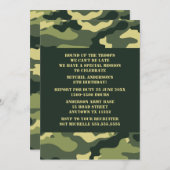 Camouflage Geburtstagsparty Einladung - Realistisc (Vorne/Hinten)