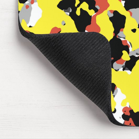 Camouflage Gelb-Schwarz-Grau-Camouflage Mousepad (Ecke)