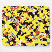 Camouflage Gelb-Schwarz-Grau-Camouflage Mousepad (Vorne)
