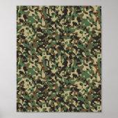 Camouflage gemustert poster (Vorne)