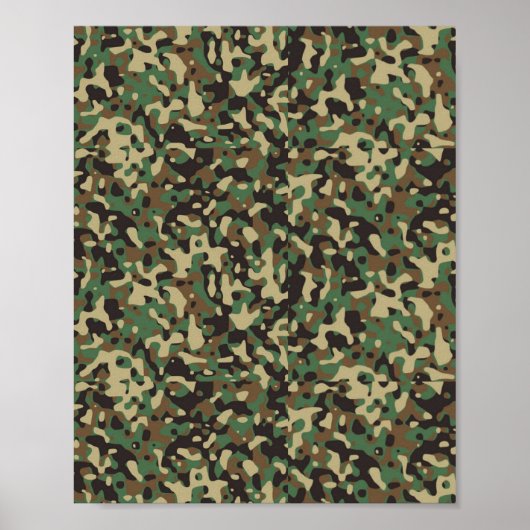 Camouflage gemustert poster (Vorne)