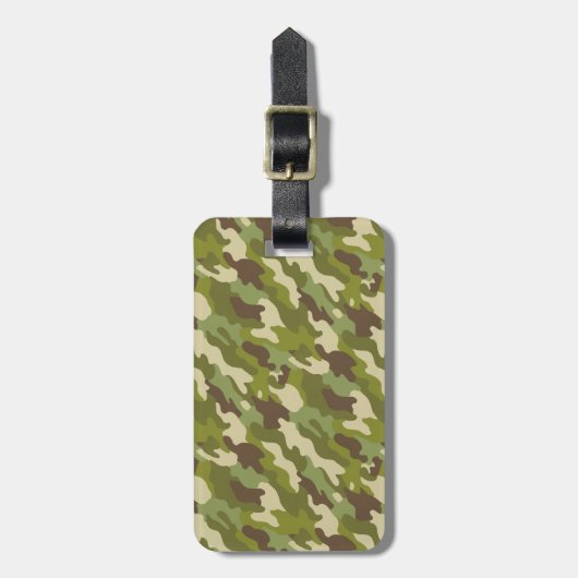 Camouflage Gepäckanhänger (Vorderseite vertikal)